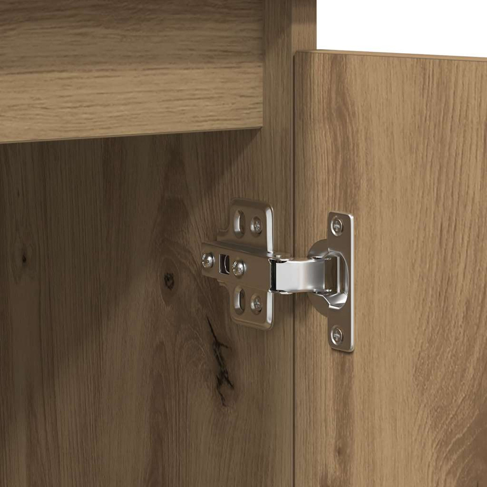 vidaXL 2 Door 4 Drawers Artisan Oak Sideboard Image 6