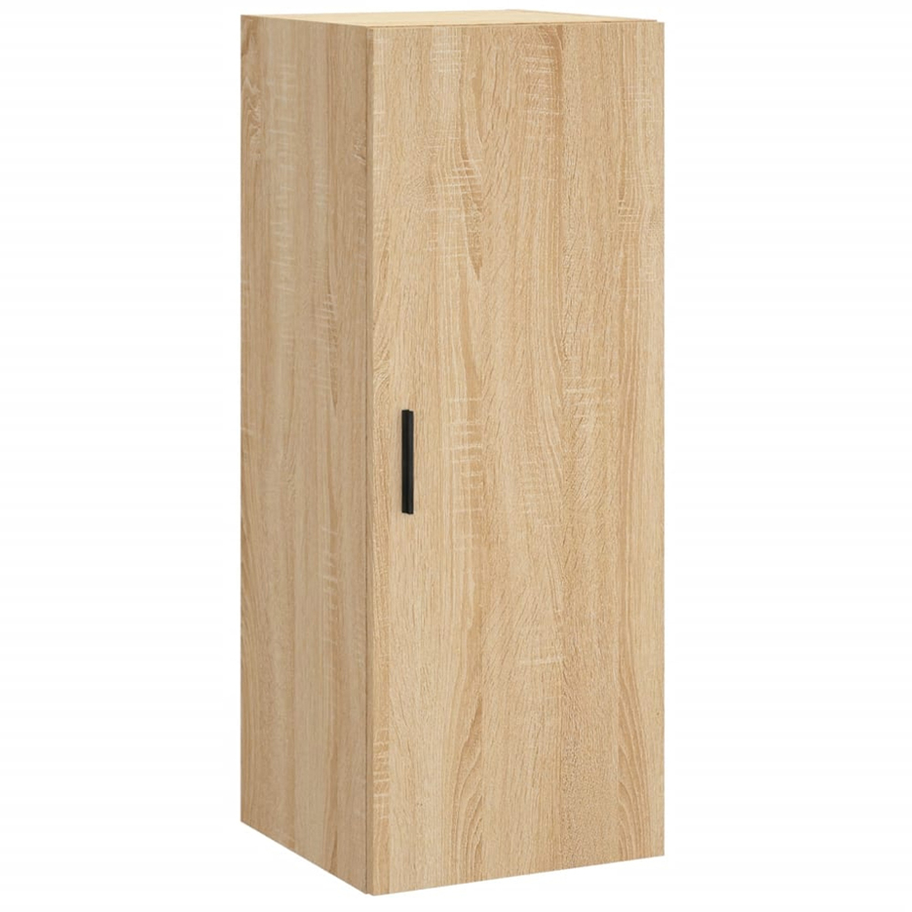 vidaXL Single Door 3 Drawer Sonoma Oak Highboard Image 7