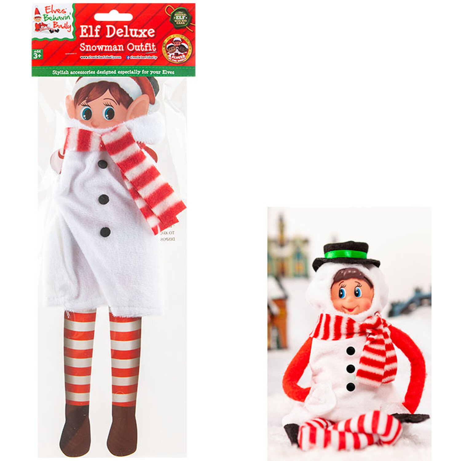 Elf Plush Snowman Outfit Image