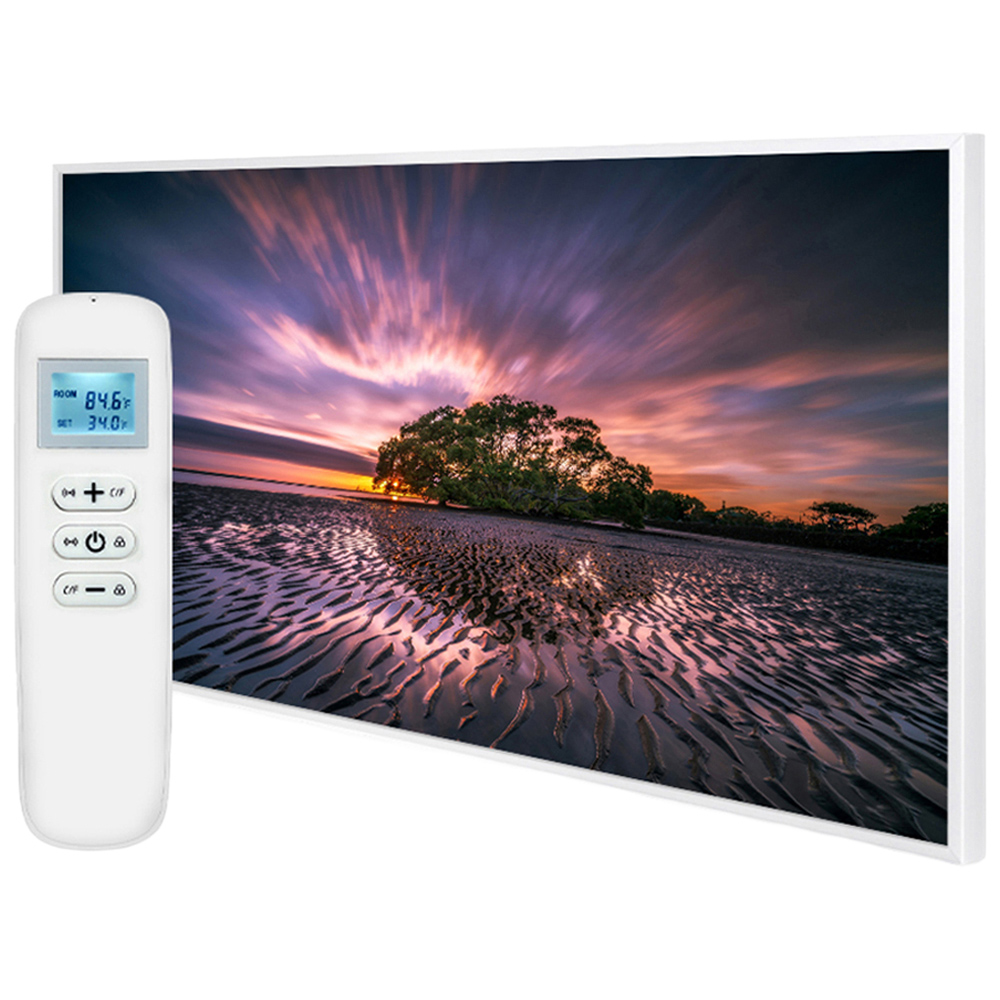 Mirrorstone Nexus Washing Landscape Image Wi-Fi Infrared Heating Panel 580W 595 x 995mm Image 1