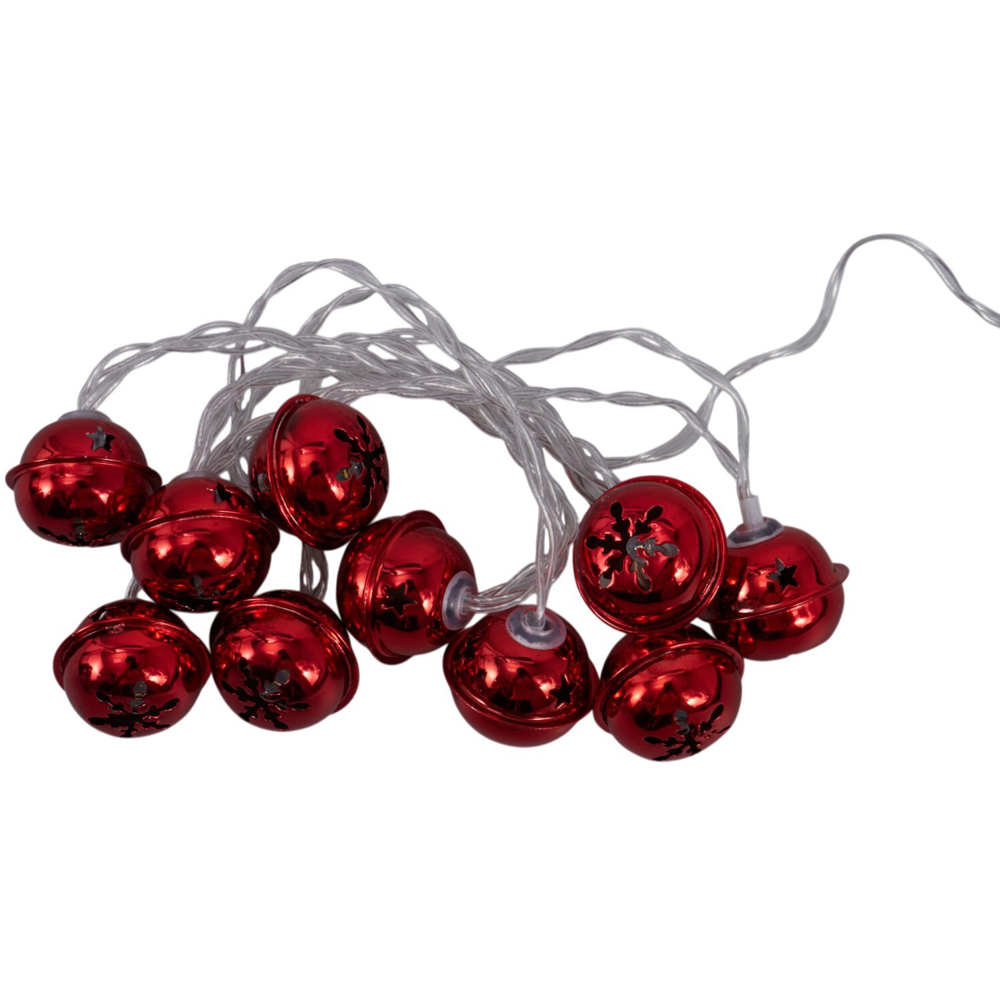10 LED Christmas Bell String Lights Image 2