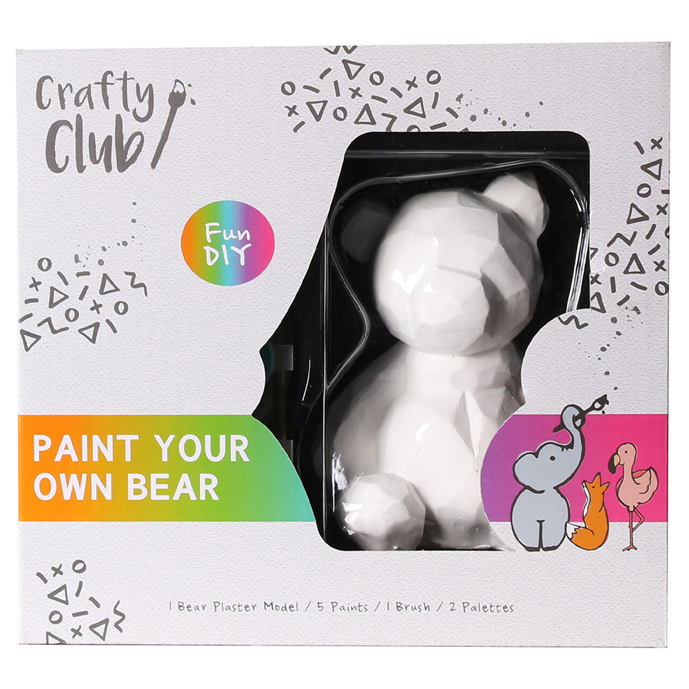 Crafty Club Paint Your Own Bear Model Kit Image 1