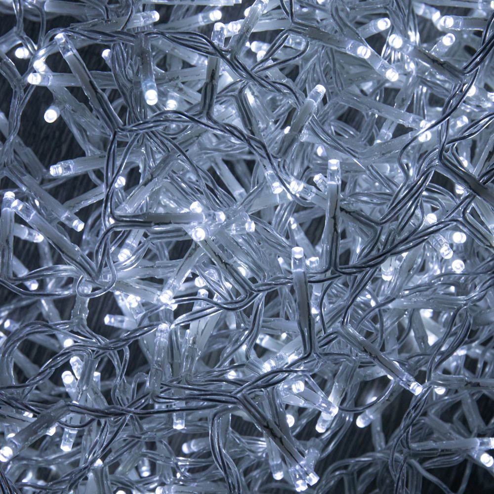 Samuel Alexander TreeBrights 2000 White LED Clear Cable Christmas String Lights with Timer 50m Image 8