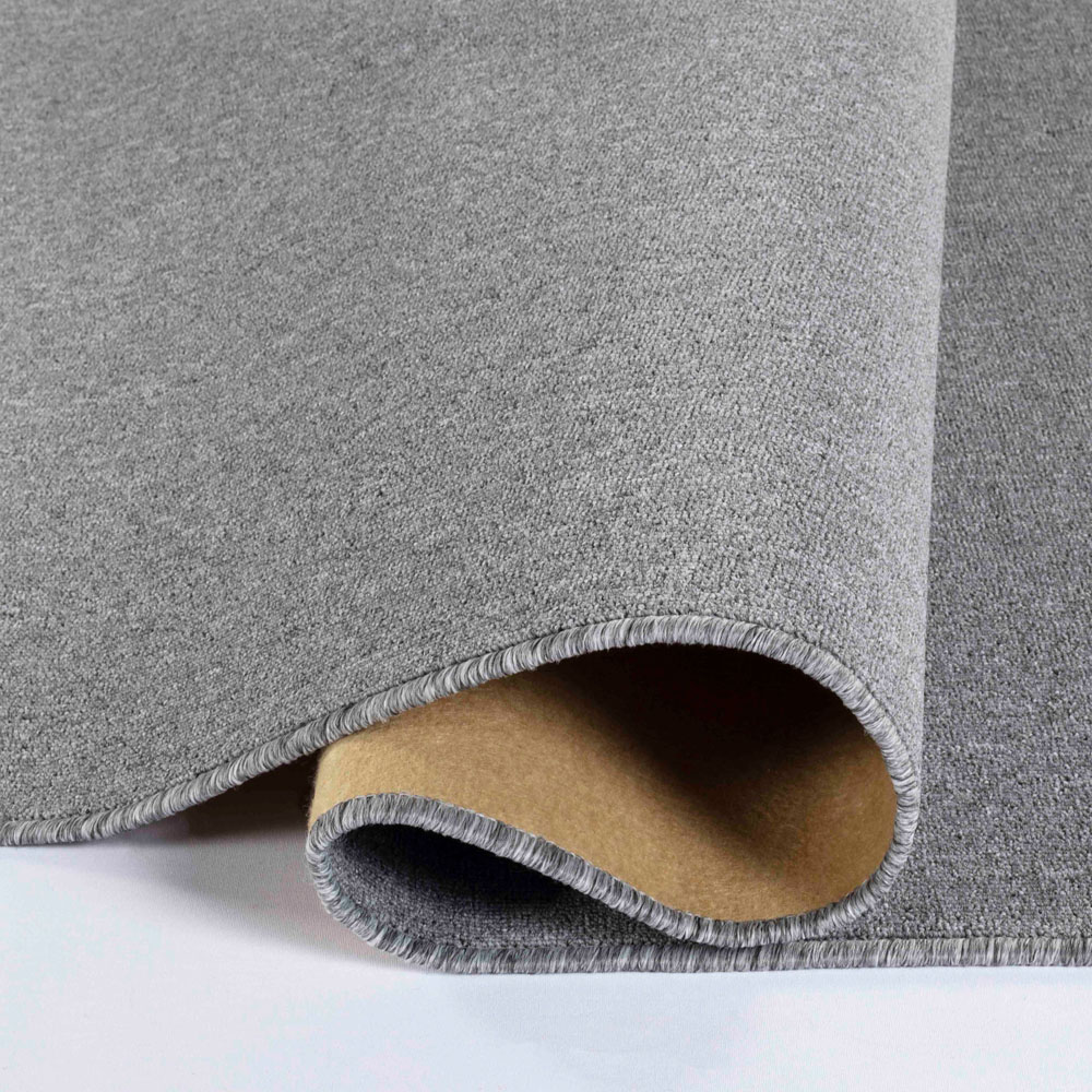 Desire Rugs Simple Silver Low Pile Felt Backing Tufted Rug 150 x 80cm Image 4