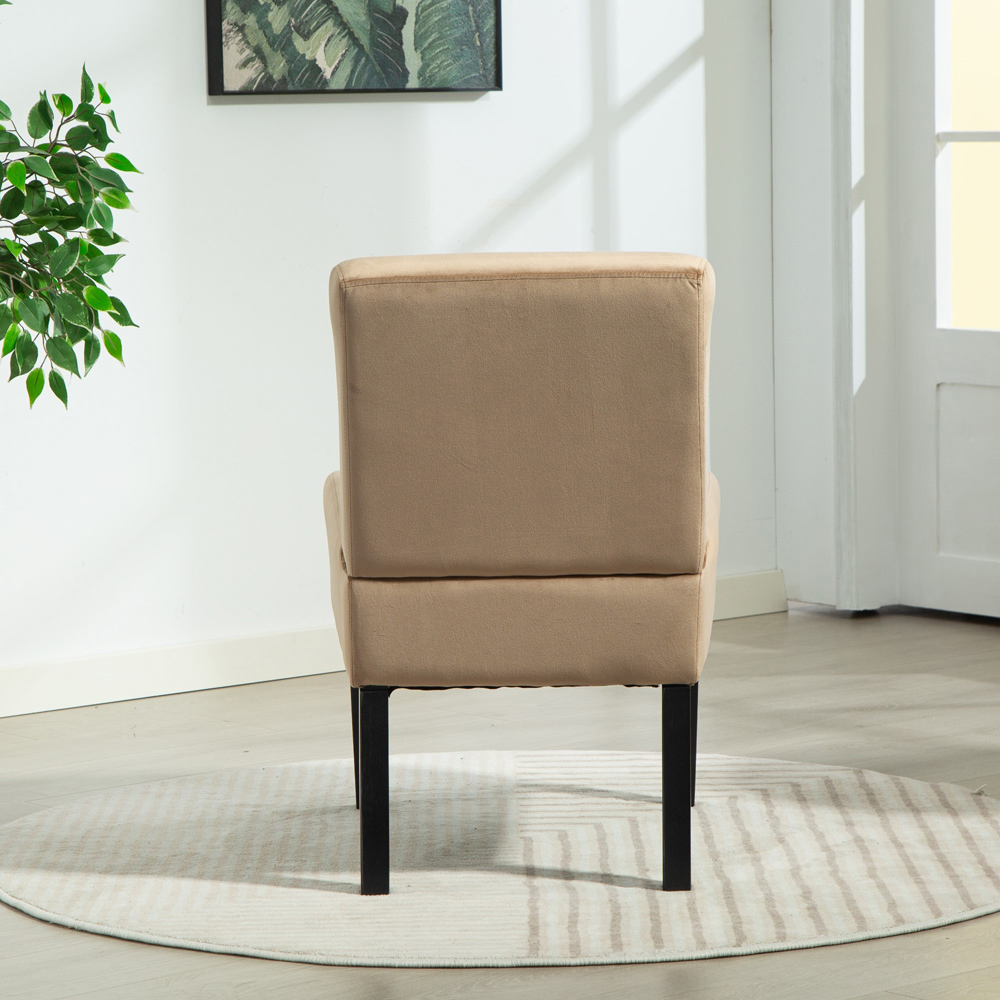 Artemis Home Valina Velvet Fabric Brown Accent Chair Image 5