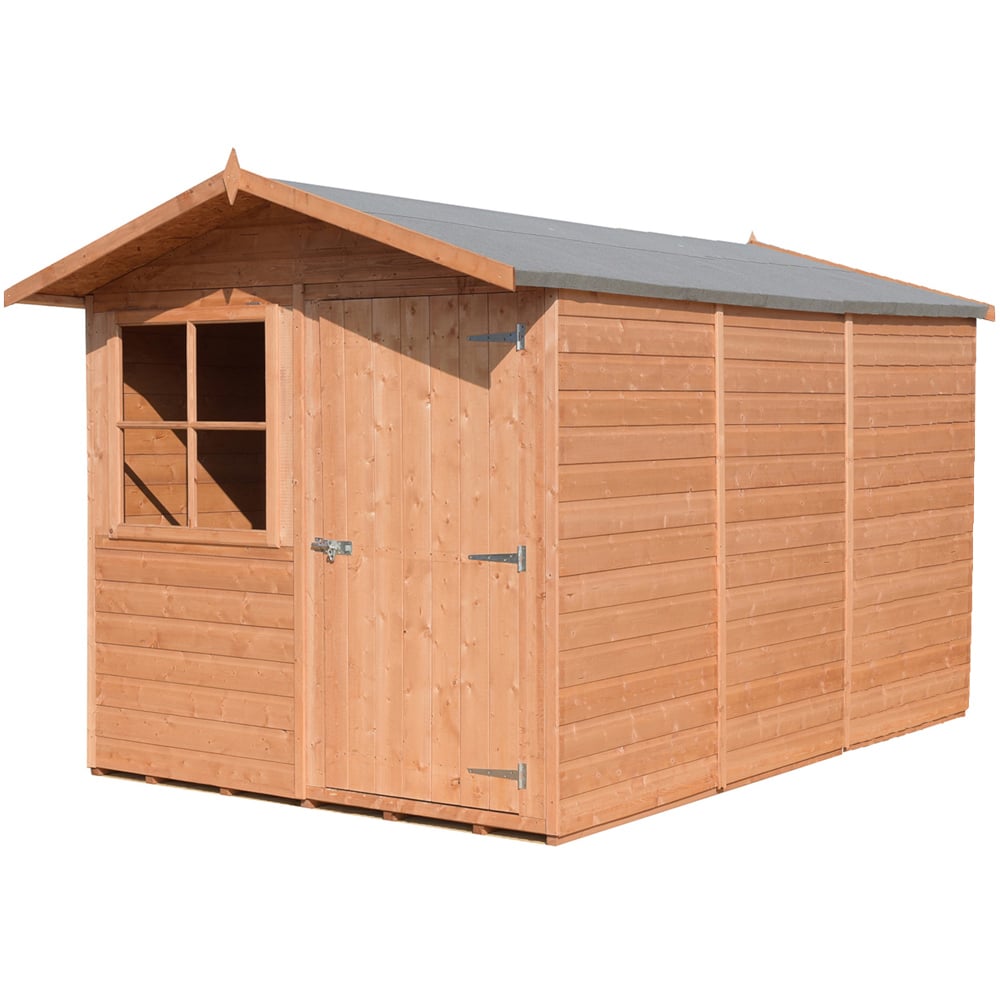 Shire Barraca 7 x 10ft Dip Treated Wooden Shiplap Shed Image 1