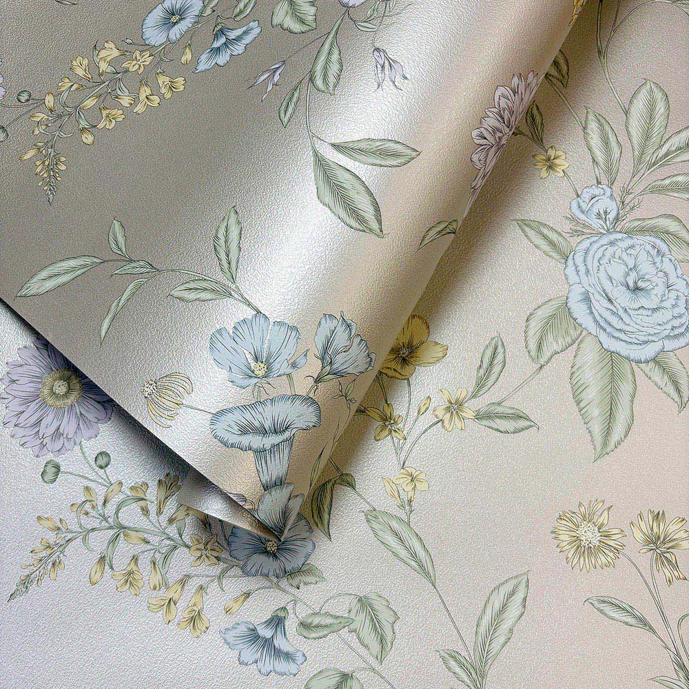 Rasch Wallpaper Chelsea Florals Pearl Wallpaper Image 2