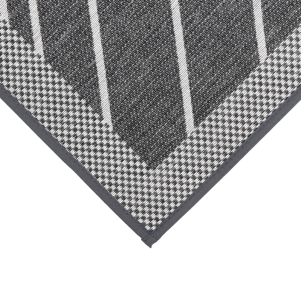 JVL Expression Stripe Rubber Backed Door Mat and Runner Set Image 6
