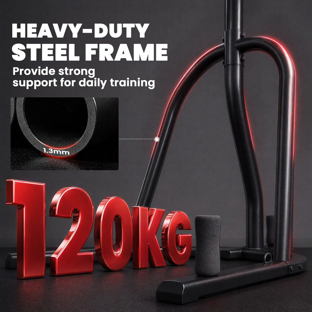 SPORTNOW Red Freestanding Punching Bag with Stand and Heavy Bag Image 5