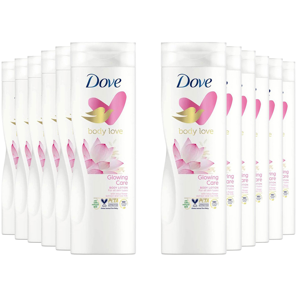 Dove Nourishing Secrets Lotus Flower Extract and Rice Milk Body Lotion 400ml 12 Pack Image 1