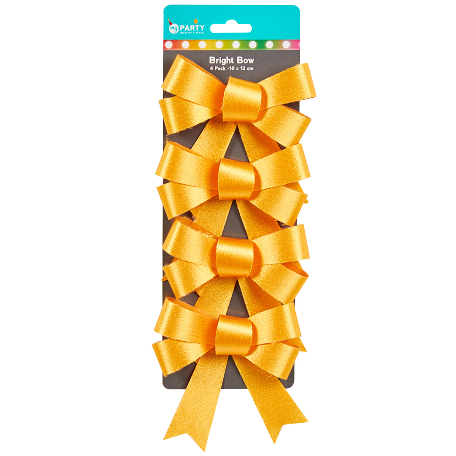 Pack of 4 Bright Bow Pack - Multicolour Image 4