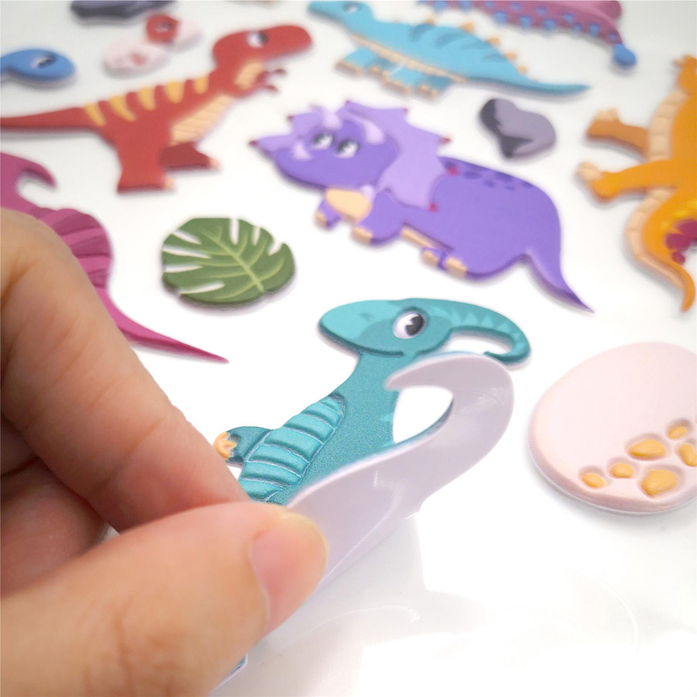 Walplus Dino Buddies for Life Double Sided Reusable Foam Window Sticker 51 Piece Image 6