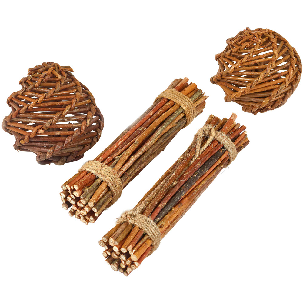 4 Piece Naturals Willow Value Pack Brown Image 3