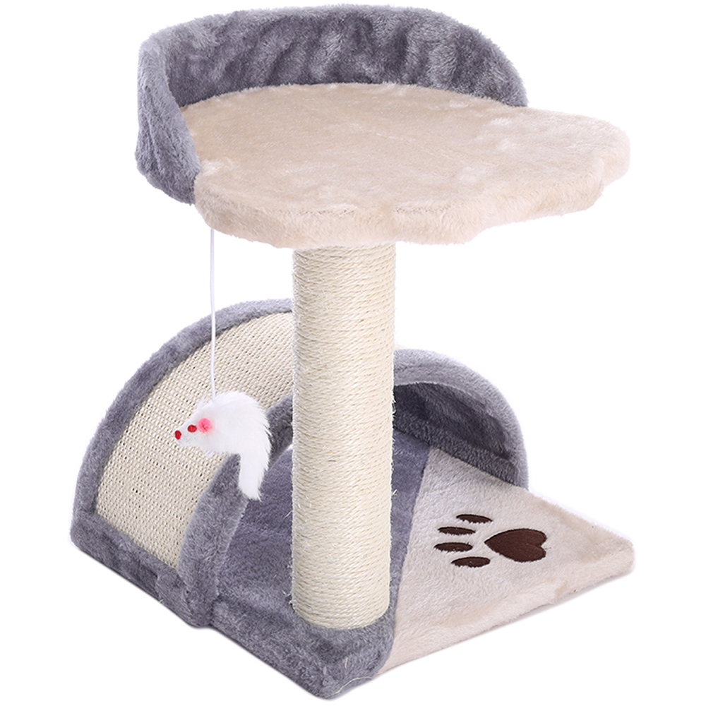 H&O Direct Cat Scratching Post with Dangling Toy Image 1