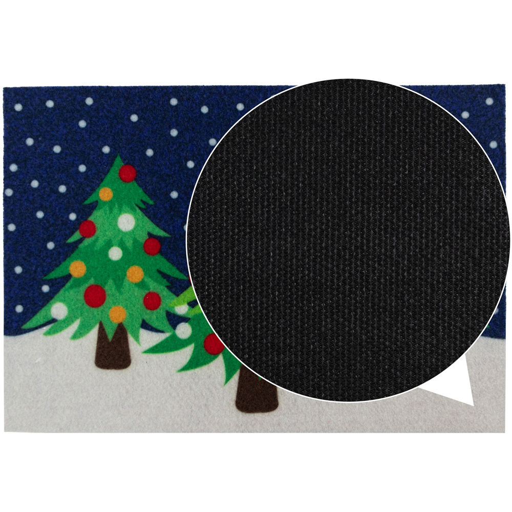 JVL Christmas Tree Machine Washable Door Mat 40 x 57cm Image 7