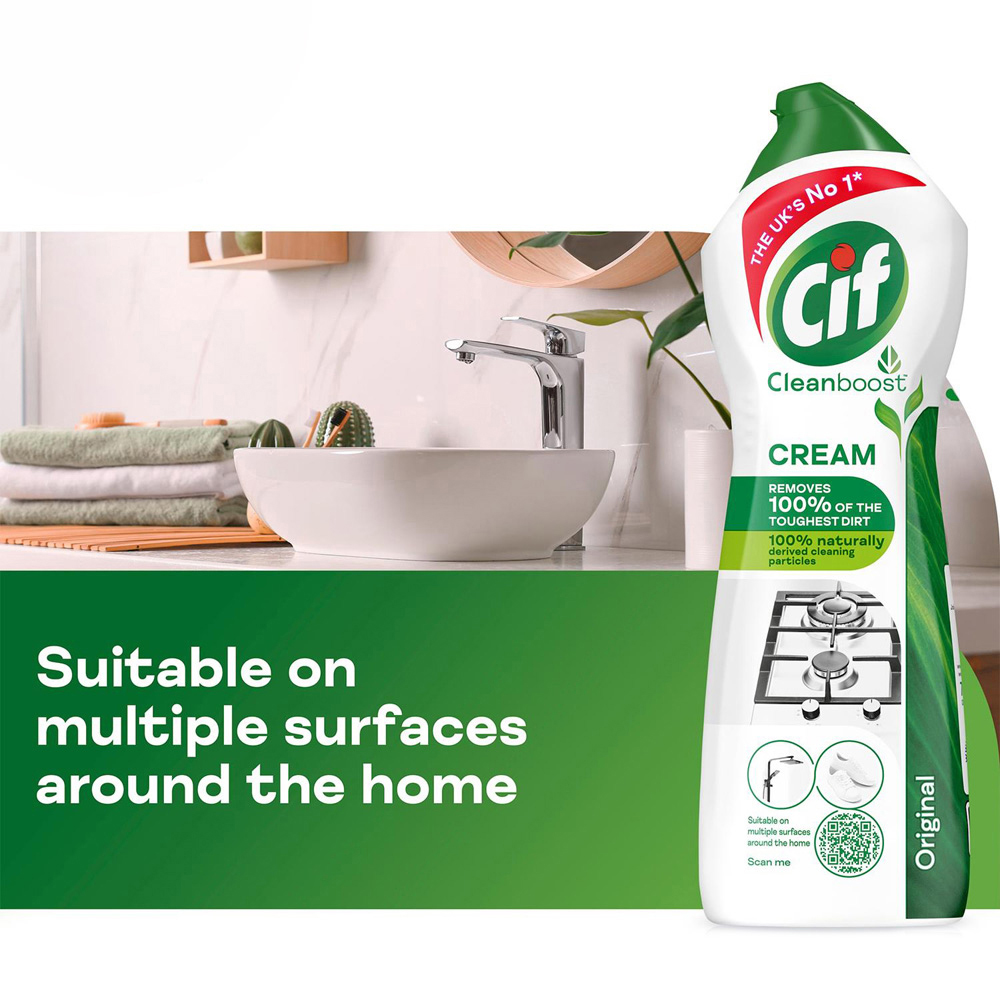 CIF Cleanboost Original Multipurpose Cleaner Cream 750ml 6 Pack Image 6