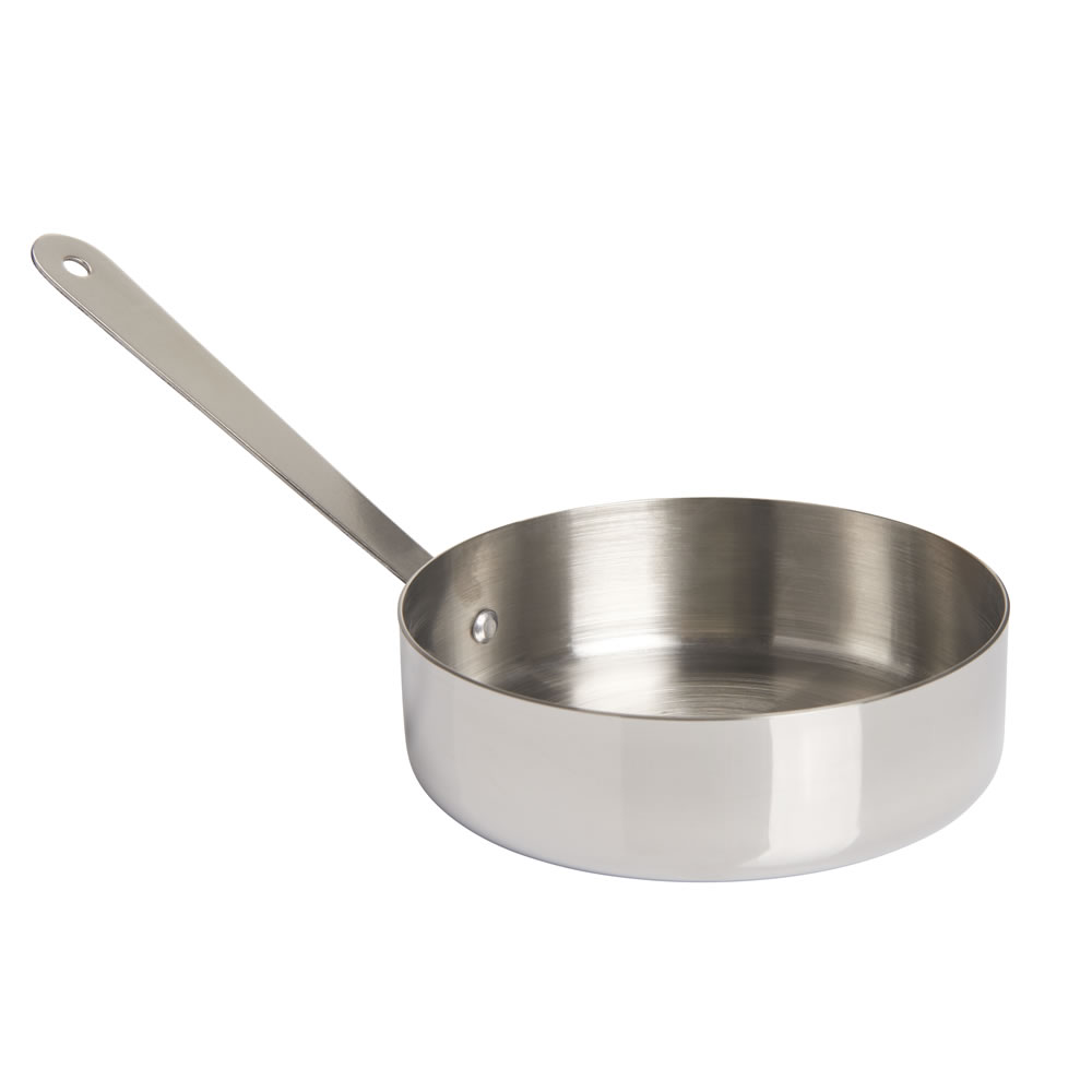 Wilko 12cm Stainless Steel Mini Frying Pan Image