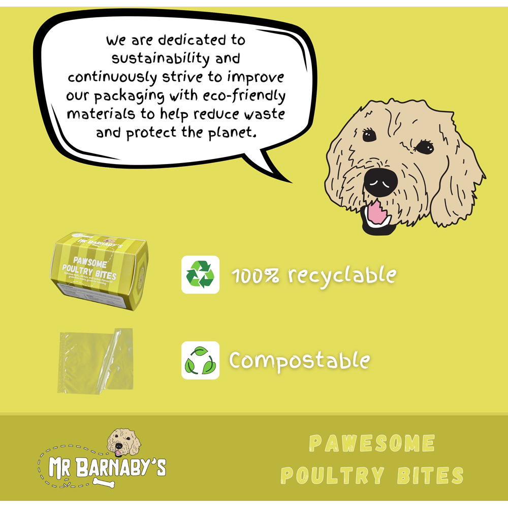 Mr Barnaby's Pawsome Poultry Bites Grain-Free Hypoallergenic Dog Treats 100g 2 Pack Image 7
