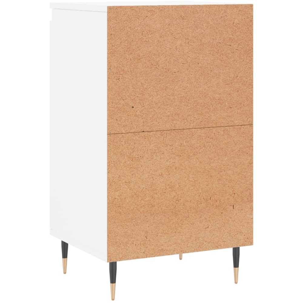 vidaXL Single Door White Sideboard Image 8