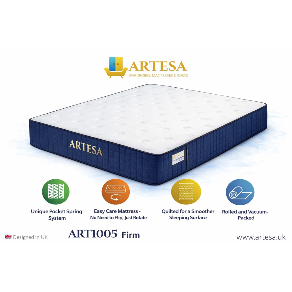 ARTESA King Size Royal Tight Top 2000 Pocket Spring Hybrid Mattress Image 9