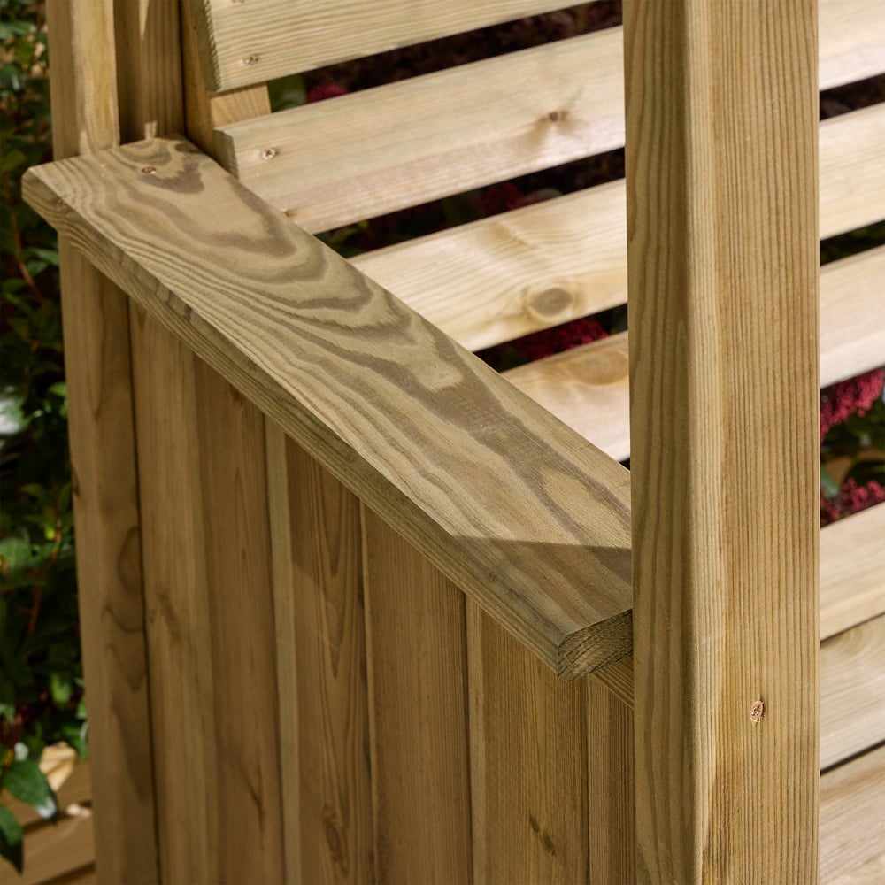 Rowlinson Sherwood 2 Seater 6.9 x 5.2ft Arbour Image 7