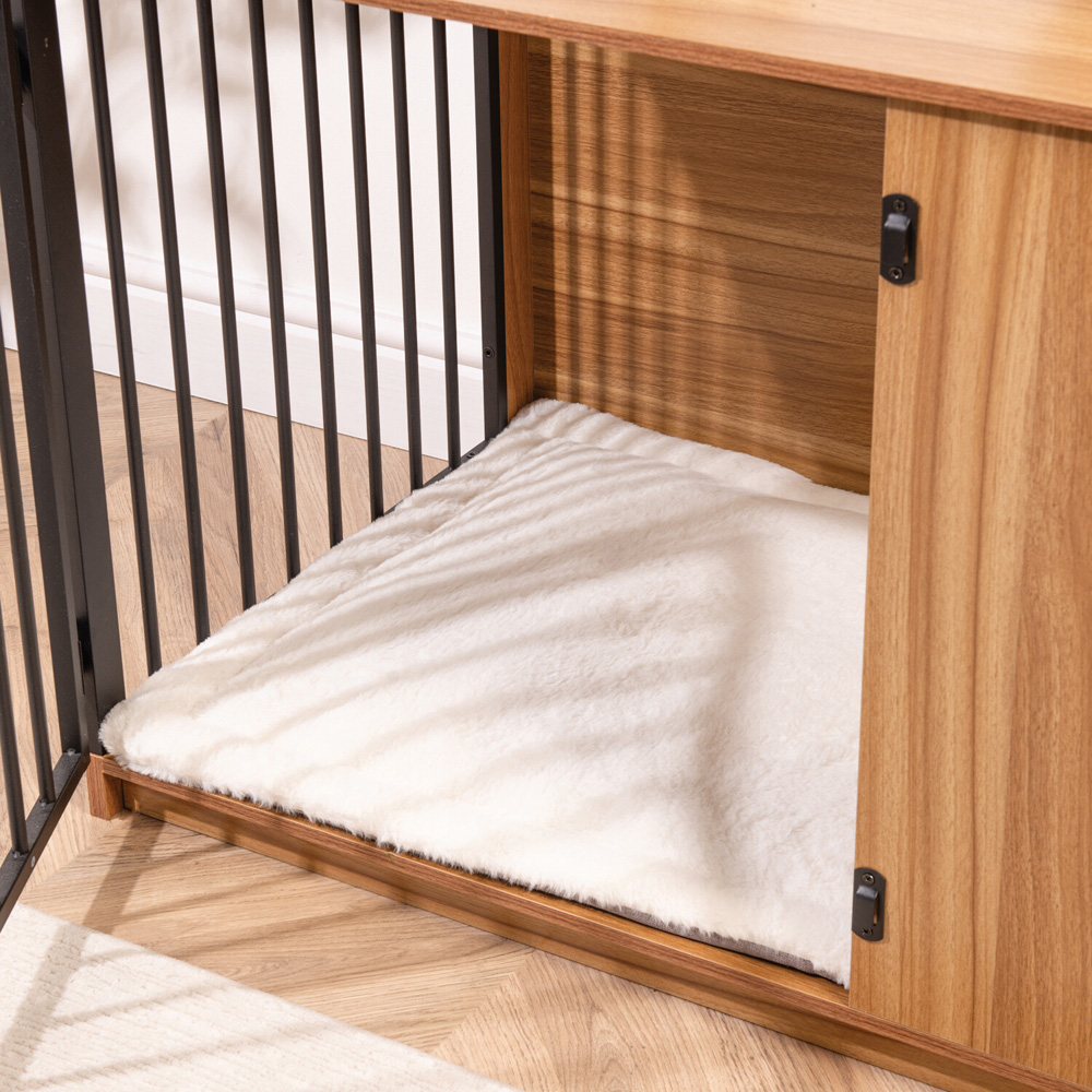 Medium Wooden Dog Crate Natural Image 4