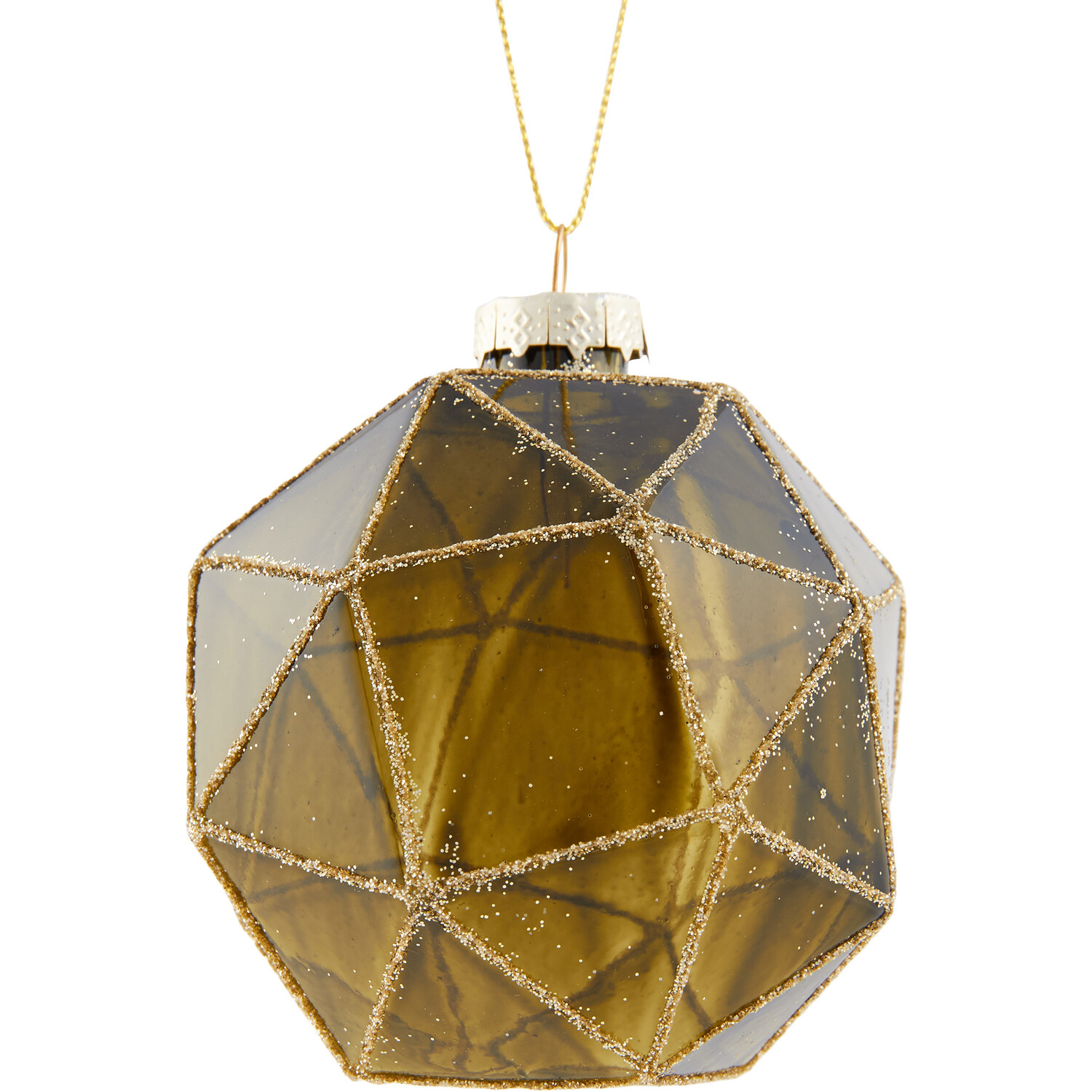 Geometric Bauble Olive Green  - Olive Green Image 2