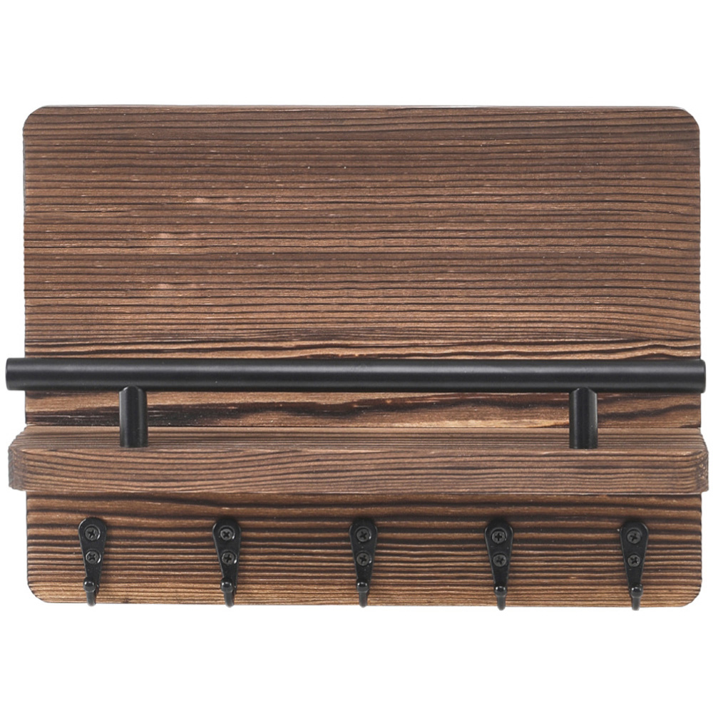 H&O Direct Rustic Wall Mounted Key Holder Image 1
