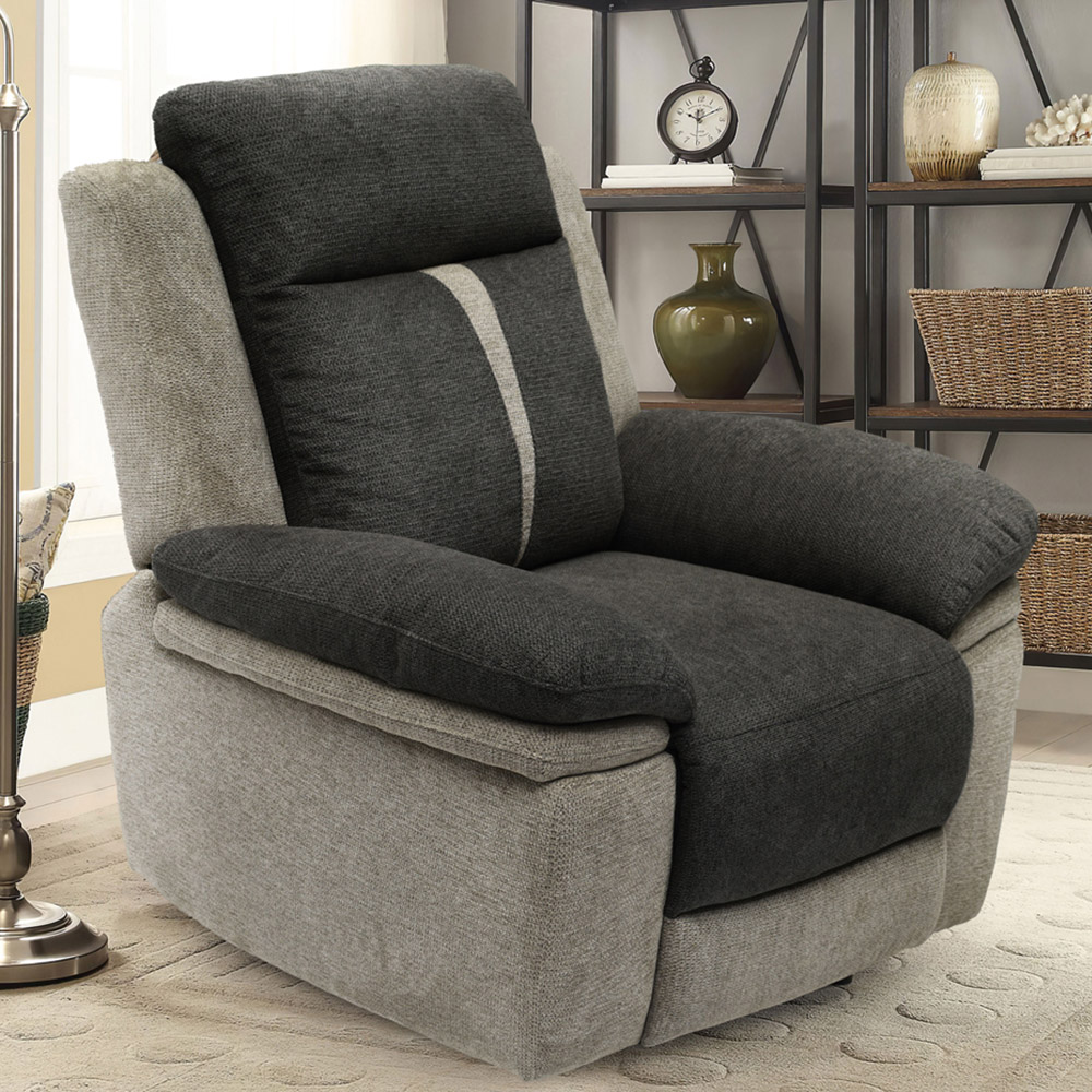 Comfy Living Grey Manual Recliner Chair Wilko
