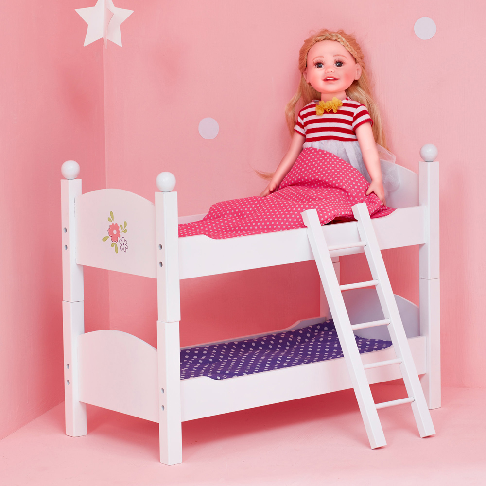 Teamson Kids Olivia's Little World Little Princess Doll Double Bunk Bed 18 inch Image 7