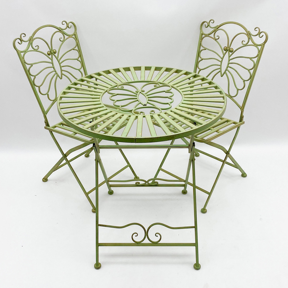 Acacia Home 2 Seater Bistro Set Green Image 2