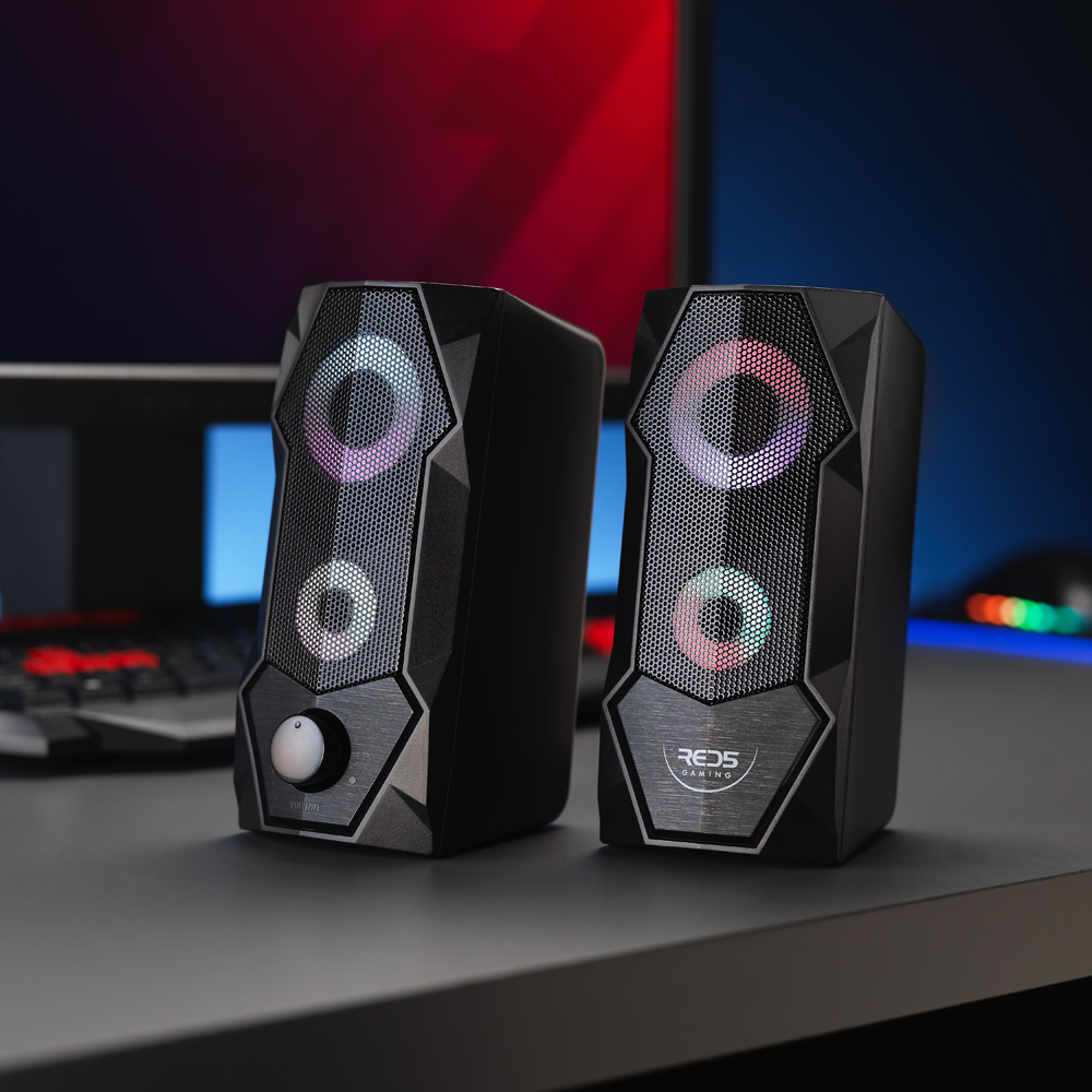 Red5 Zeta Light Up Gaming Speaker Set of 2 Image 2
