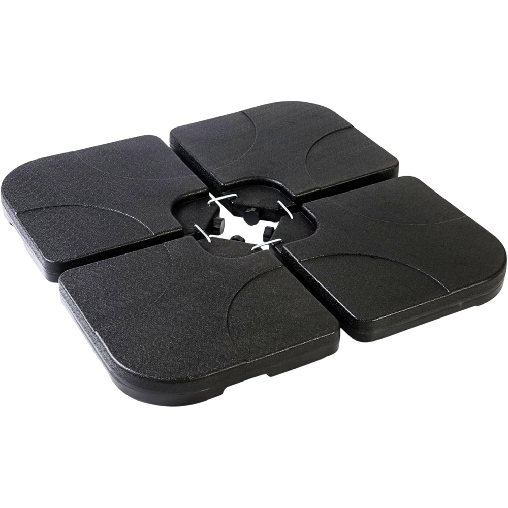 Shatchi 4 Piece Square Heavy Duty Fillable Parasol Base Image 1