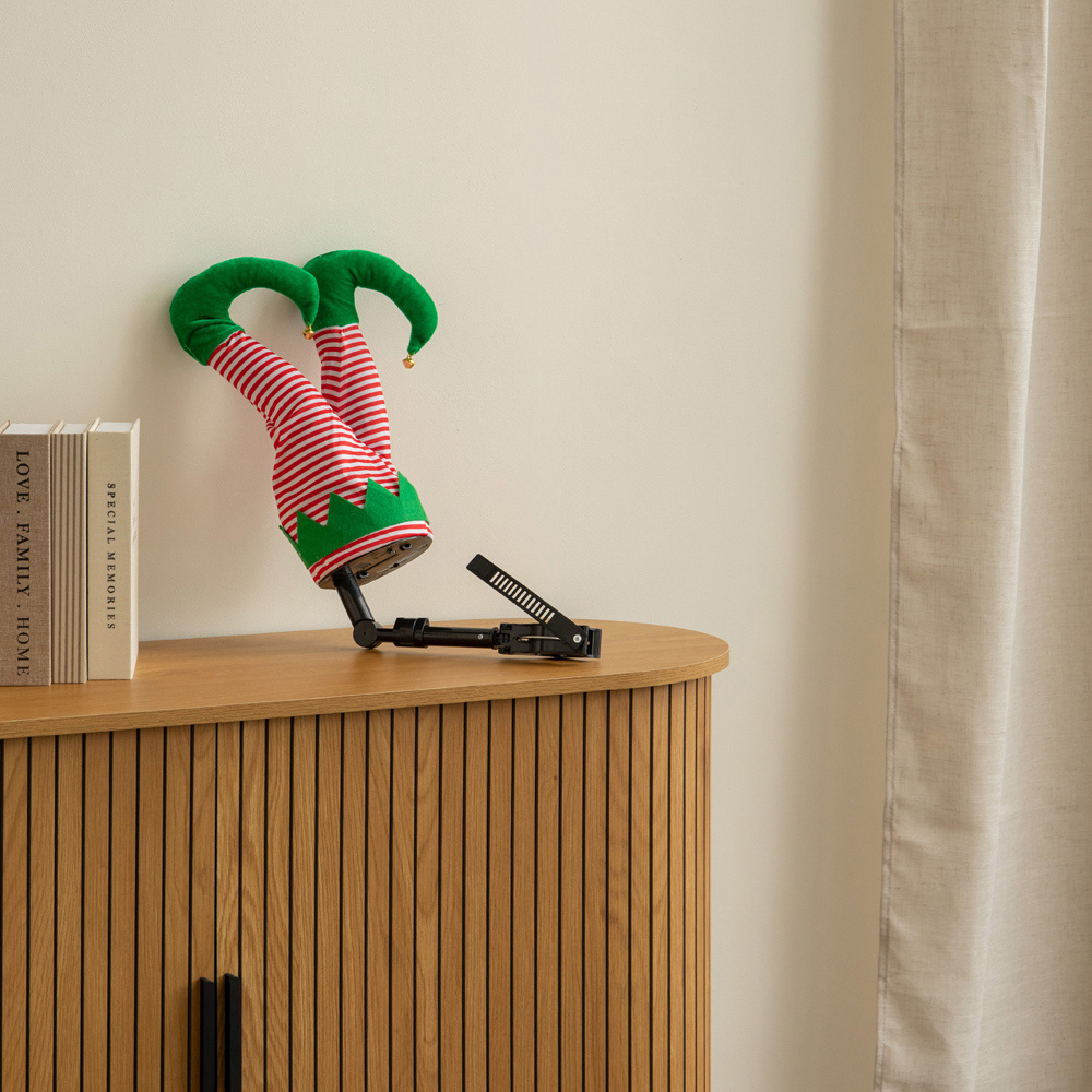 Samuel Alexander Wriggling Elf Stuck in Christmas Tree Decoration 35cm Image 5