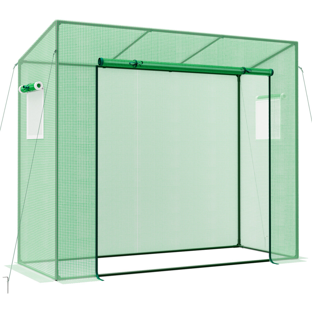 Costway Outdoor Walk-in Greenhouse with PE Cover Image 1