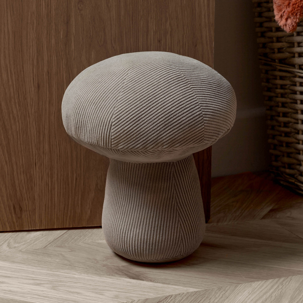 Wylder Nature Cord Mushroom Taupe Door Stop Image 2