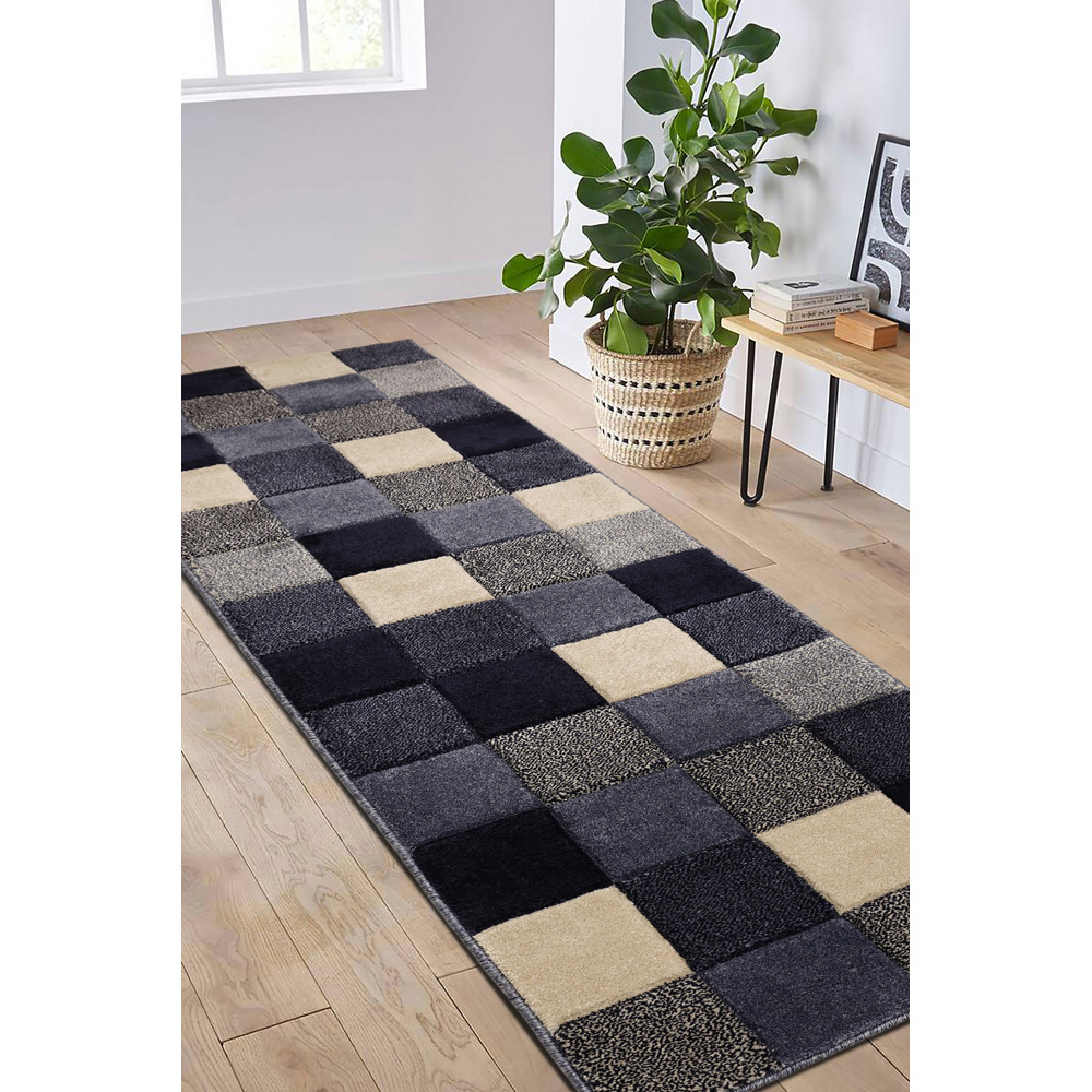 Homemaker Newport Blue Blocks Runner 60 x 200cm Image 5