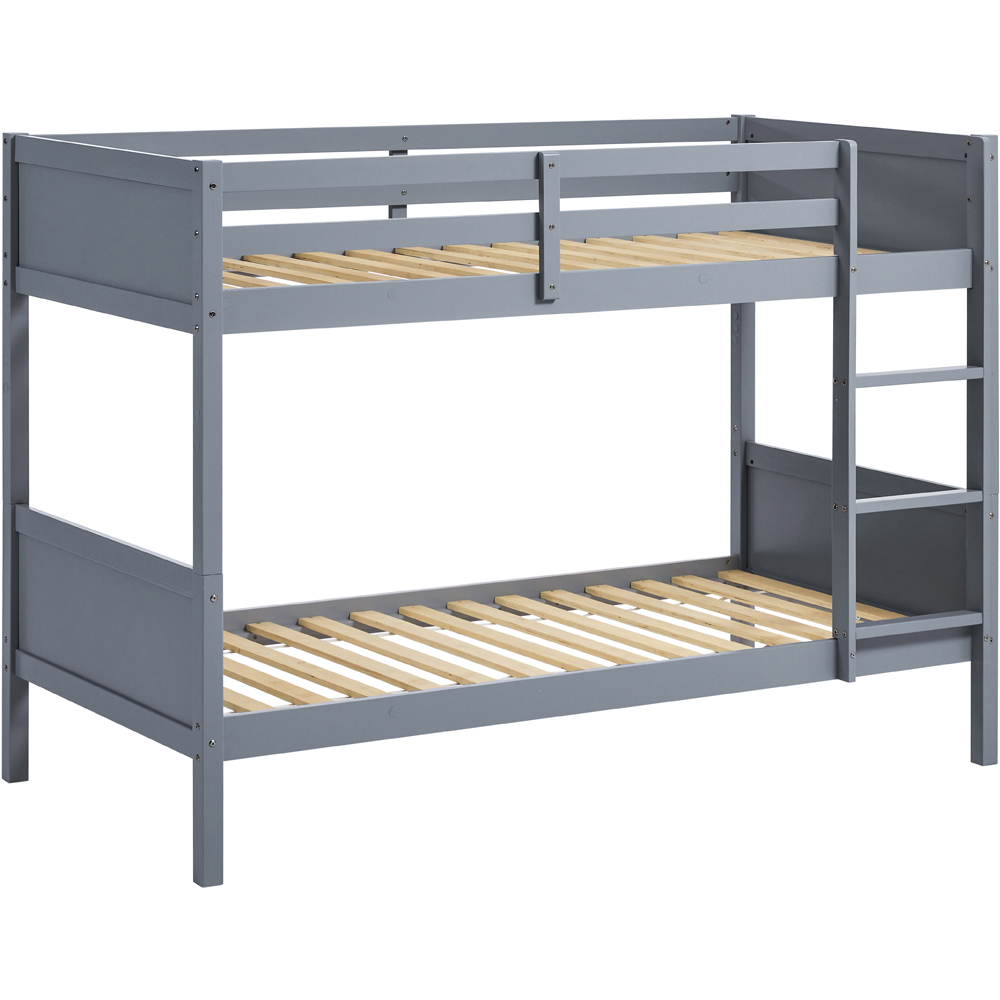 JUNIOR VIDA Gemini Single Grey Detachable Bunk Bed with Foam Mattress Image 2