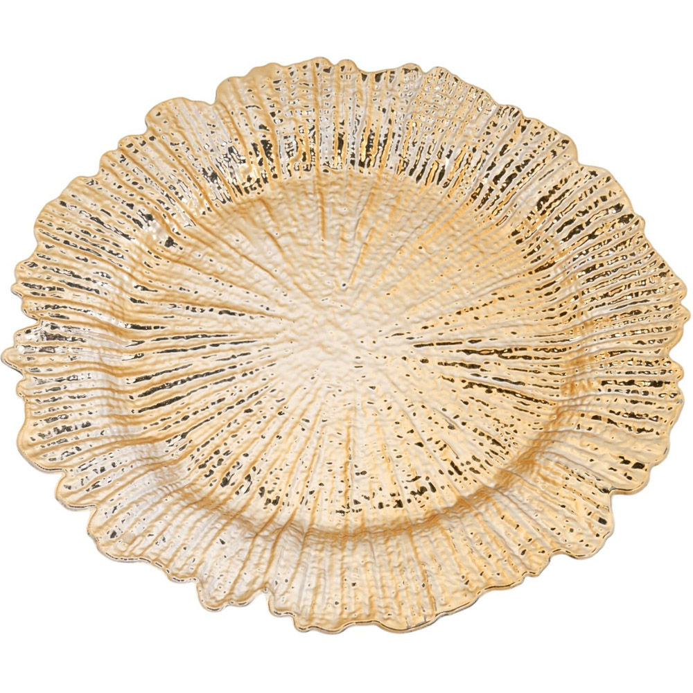 Electroplated Charger Plate Gold Image 3