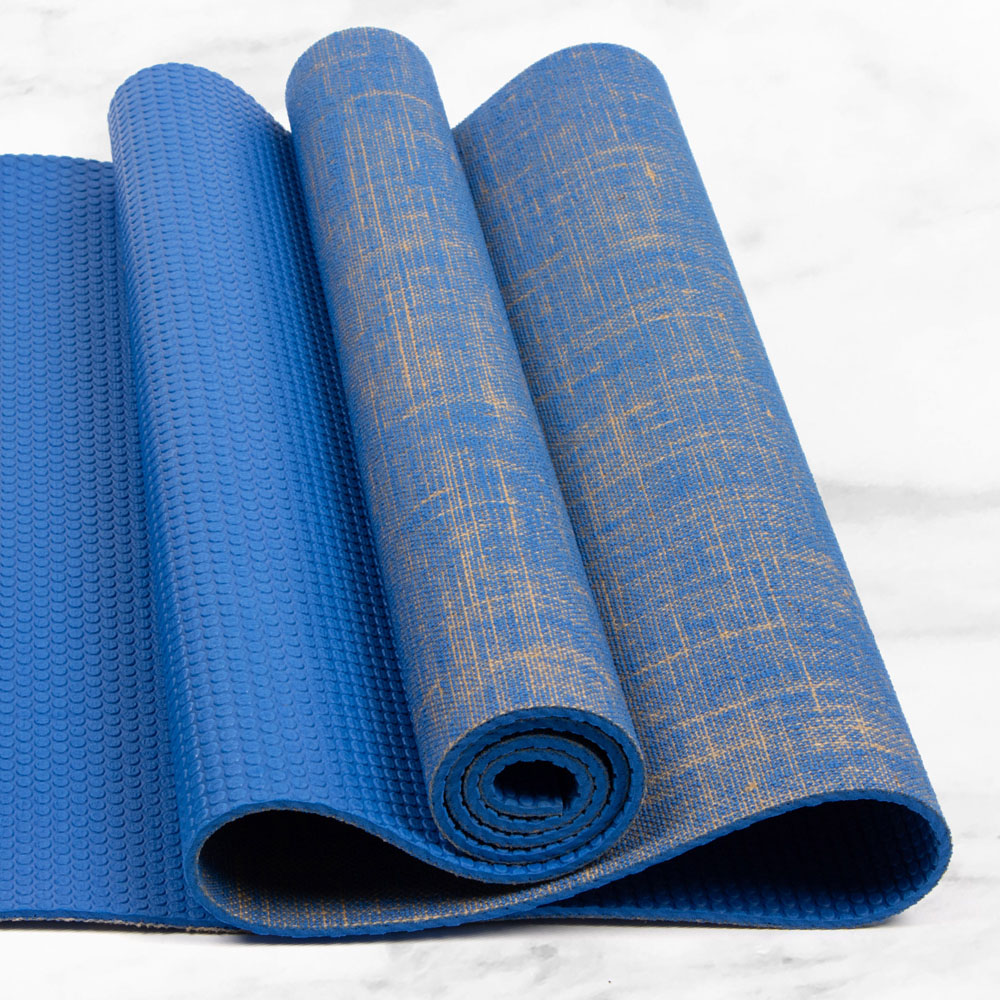 Myga Blue Jute Yoga Mat Image 2