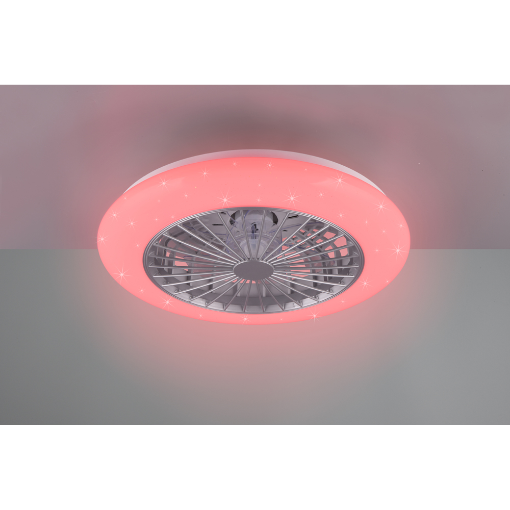 TRIO Stralsund Titan RGB LED Ceiling Light with Fan Image 3