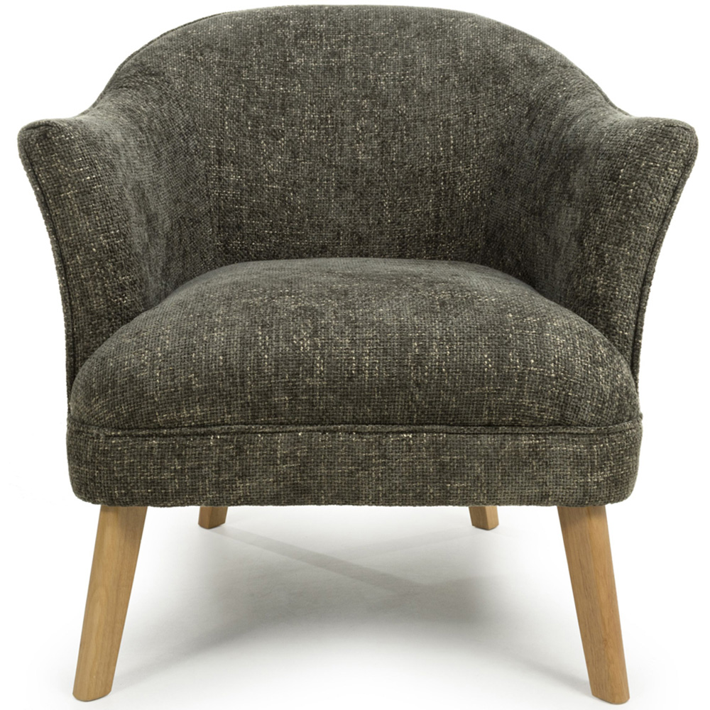 wilko Mallory Flax Effect Green Armchair Image 5