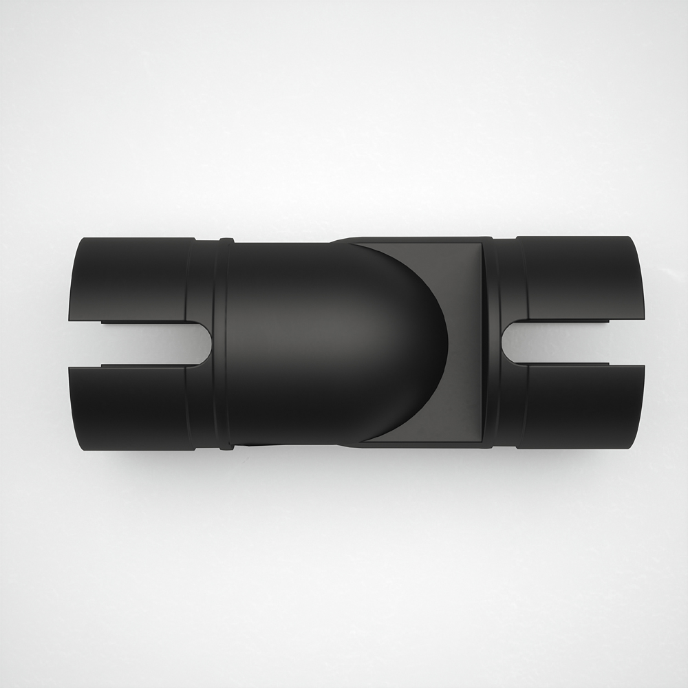 Rothley Matt Black Stair Handrail Adjustable Elbow Image 4
