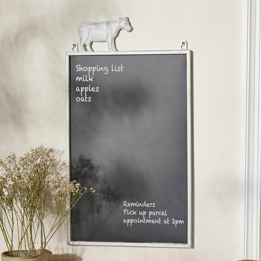Dibor Wall Mounted Farmhouse Cow Blackboard Image 2