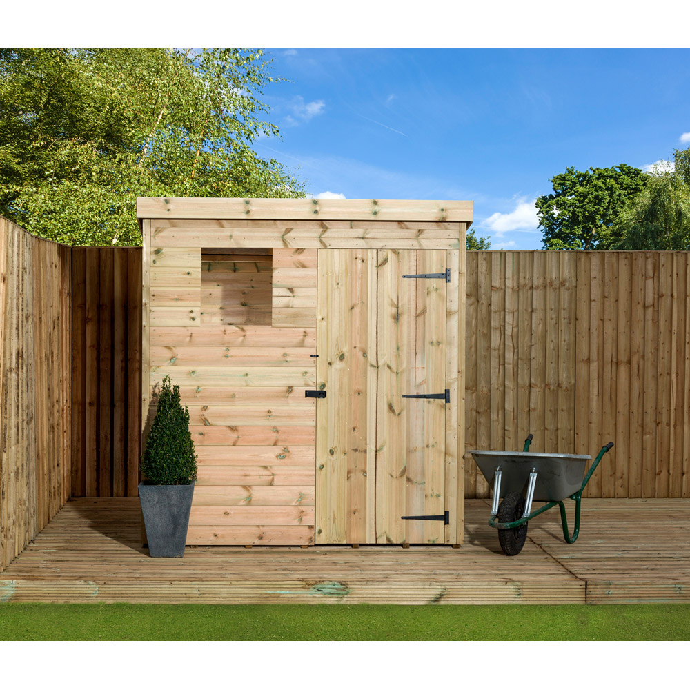 Empire Sheds 1500 6 x 3ft Tongue and Groove Wooden Pent Garden Shed Image 3