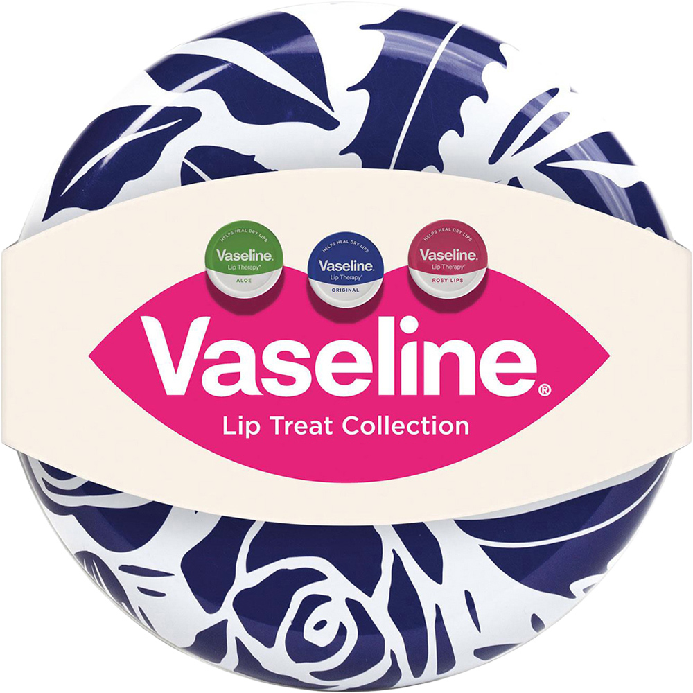 Vaseline Lip Treat Collection Rosy Aloe Original Balm Trio Tin Gift Set 2 Pack Image 5