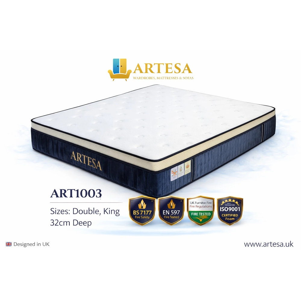 ARTESA Soul King Size Euro Top 2000 Pocket Spring Hybrid Mattress Image 6