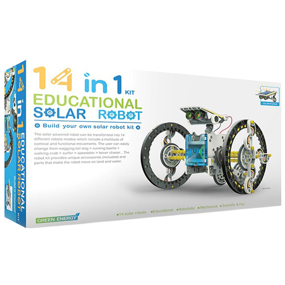 Construct & Create 14 in 1 Solar Robot Kit Image 1