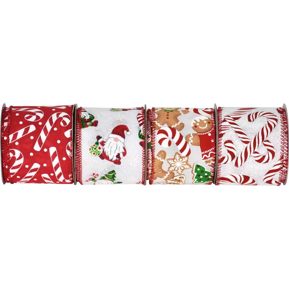 Novelty Candy Cane Ribbon - Red Image 3
