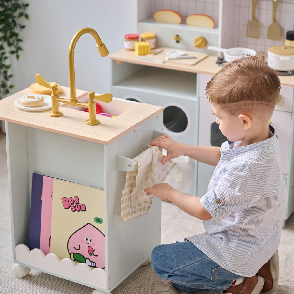 Teamson Kids Little Chef Savannah Modular Green Play Kitchen Image 4